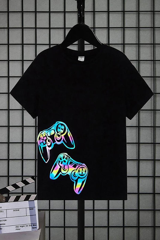 Play Baskılı T_shirt 100/100 Pamuk