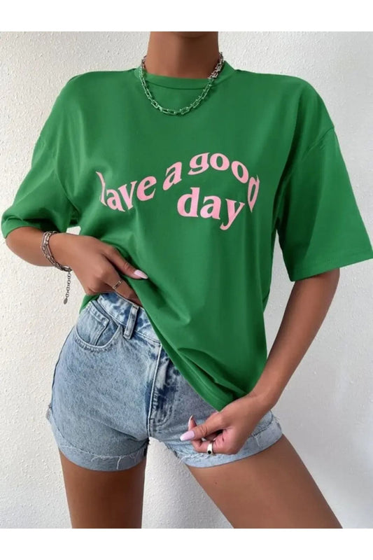Goodday Baskılı Oversize T-shirt