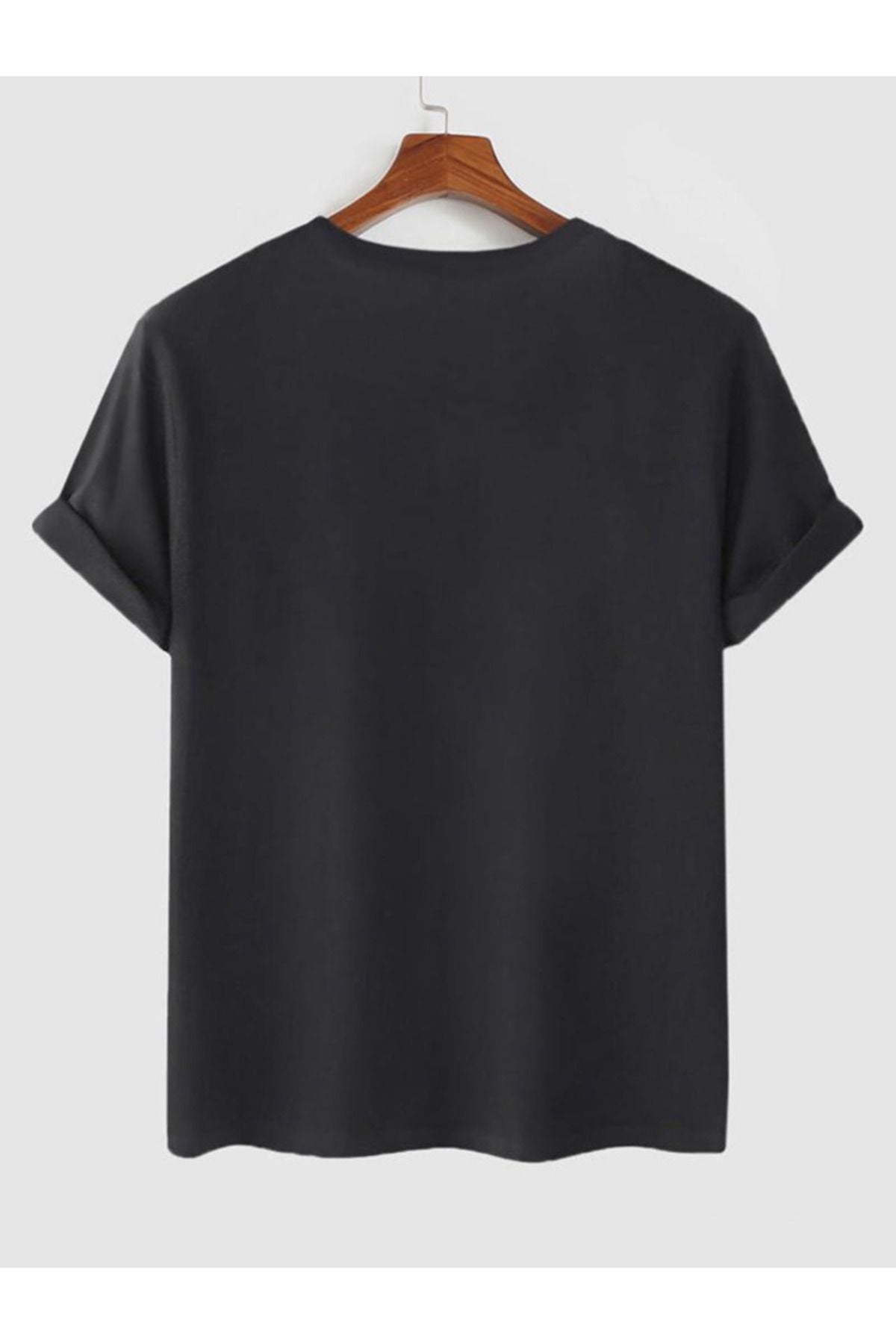 3'lu kupa baskılı unisex oversize tişort
