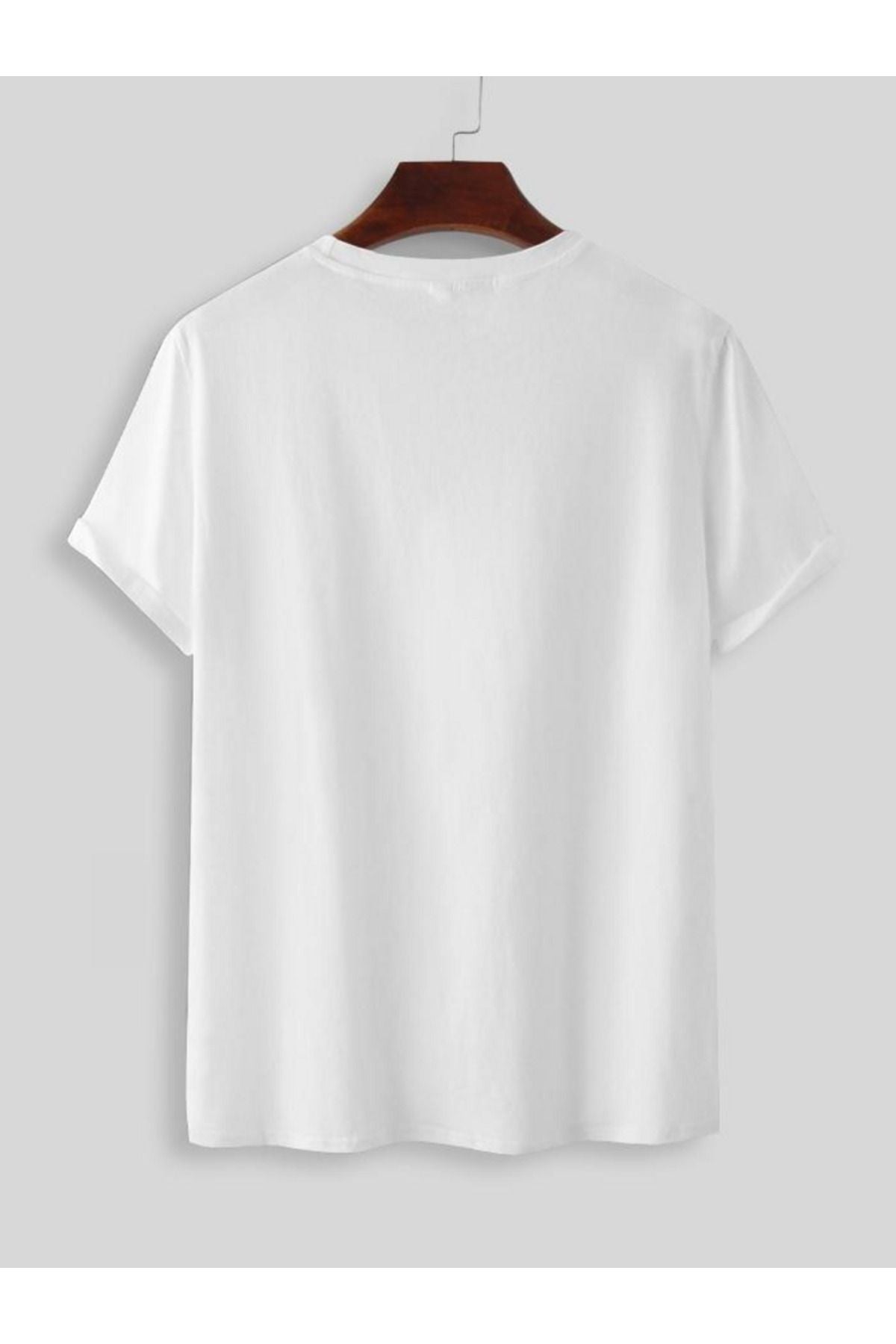 ALWAYS SMİLE baskılı beyaz tshirt