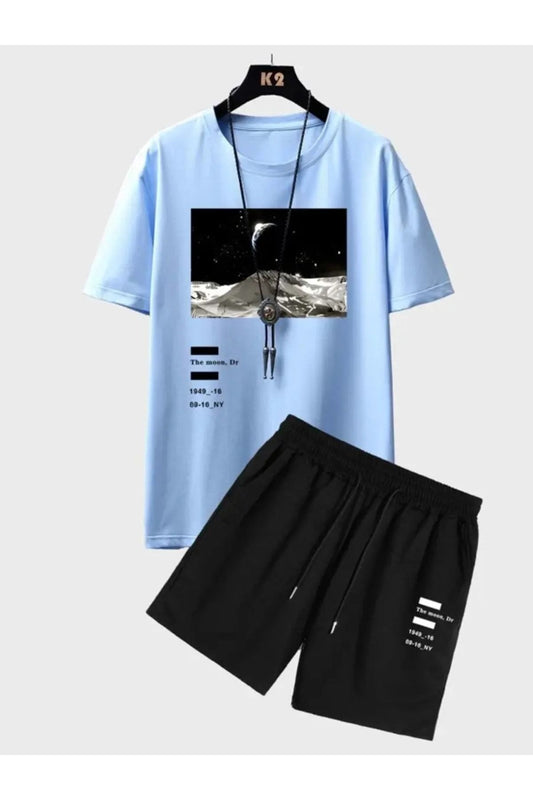 Mavi The Moon Baskılı Takım